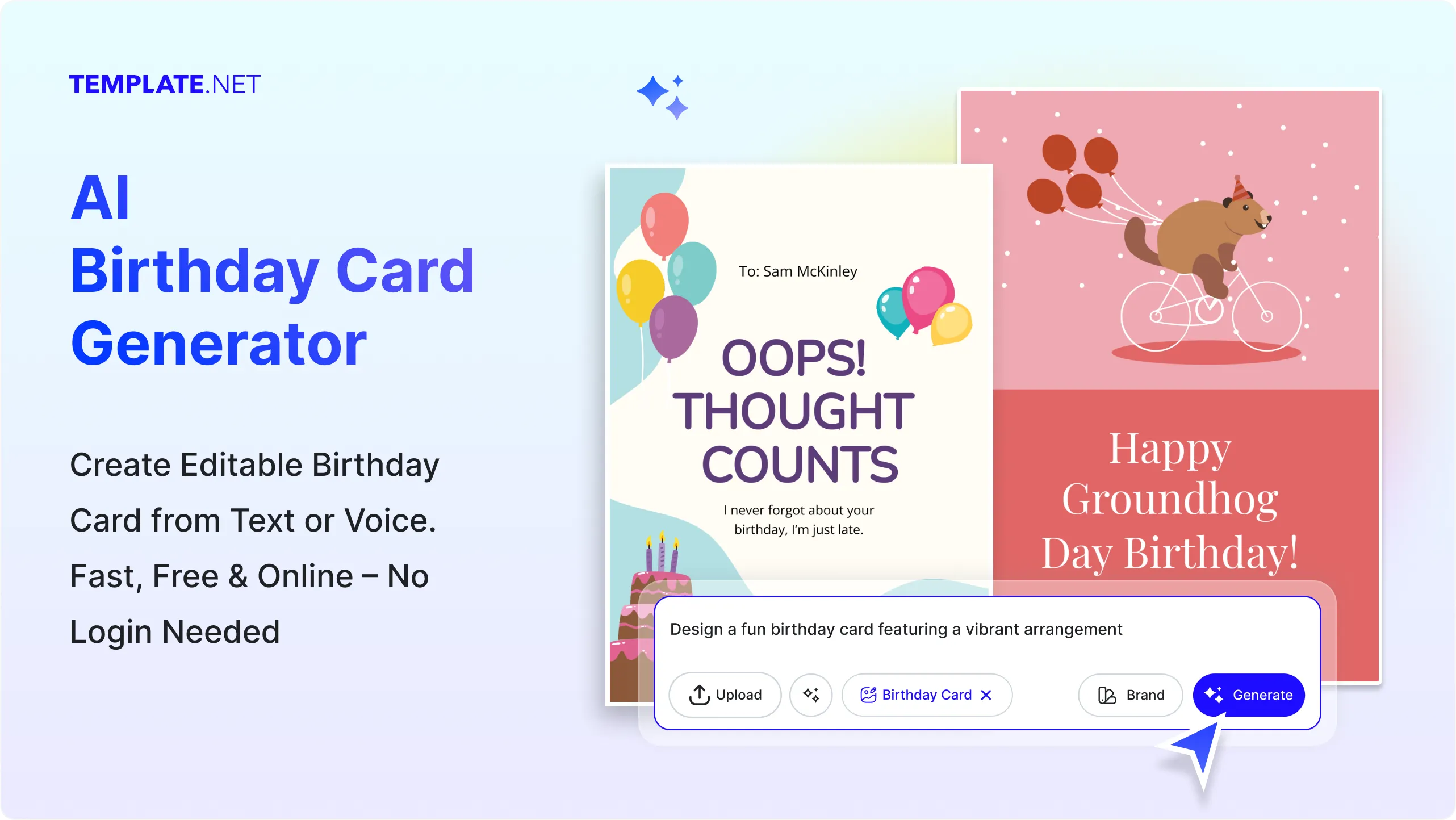 Free AI Birthday Card Generator, Free Birthday Card Maker Online